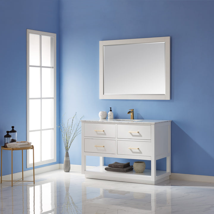 Altair - Remi 48" Single Bathroom Vanity Set with Marble Countertop