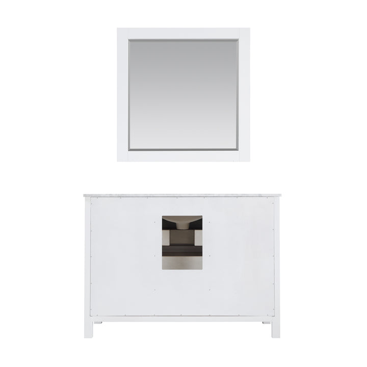 Altair - Kinsley 48" Single Bathroom Vanity Set with Carrara White Marble Countertop