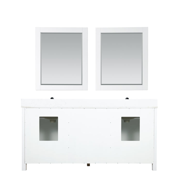 Altair - Kinsley 72" Double Bathroom Vanity Set with Aosta White Marble Countertop