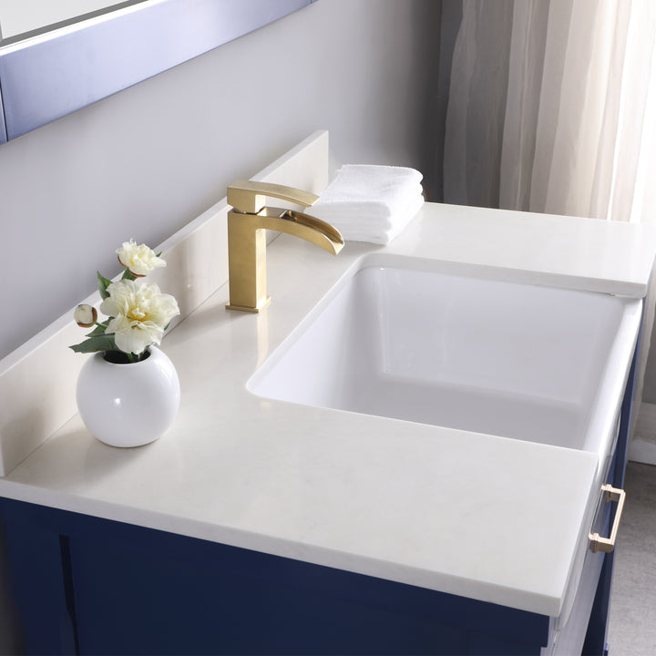 Altair - Georgia 36" Single Bathroom Vanity with White Farmhouse Basin