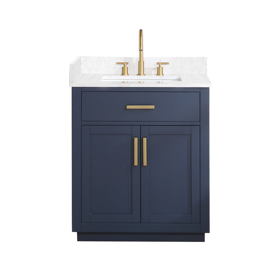 Altair - Gavino 30" Single Bathroom Vanity with Composite Stone Countertop