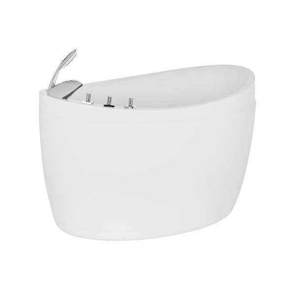 Empava - 59" Freestanding Japanese-Style Soaking Tub with Reversible Drain - EMPV-59FT002