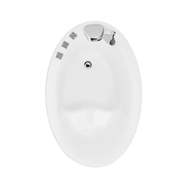 Empava - 59" Freestanding Japanese-Style Soaking Tub with Reversible Drain - EMPV-59FT002