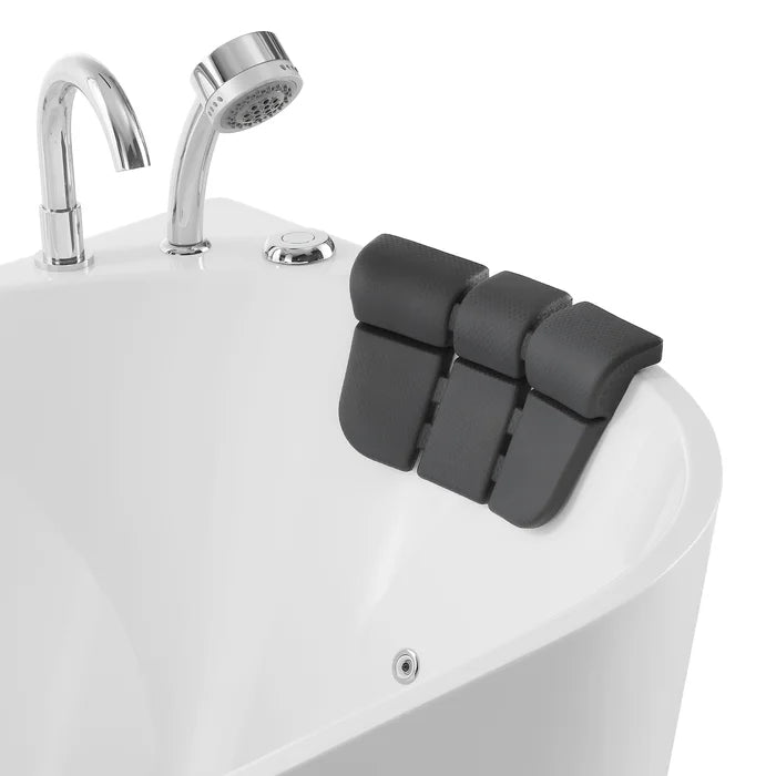 Empava - 71" Freestanding Oval Whirlpool Bathtub with Faucet - EMPV-71AIS08