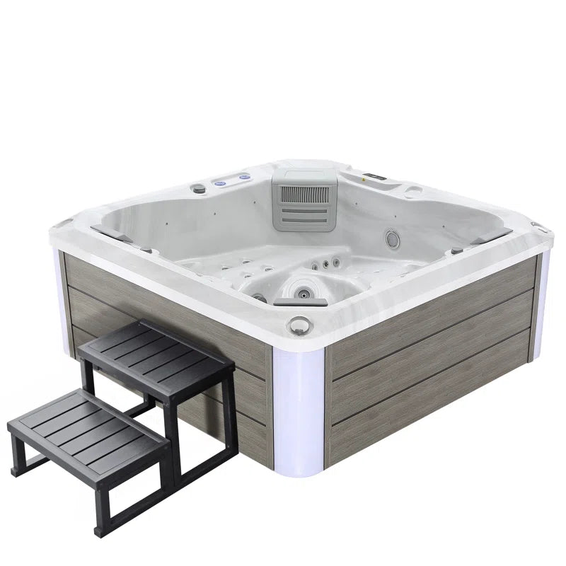 Empava - Freestanding Luxury 5-Person Rectangle Outdoor Hot Tub - EMPV-SPA3528