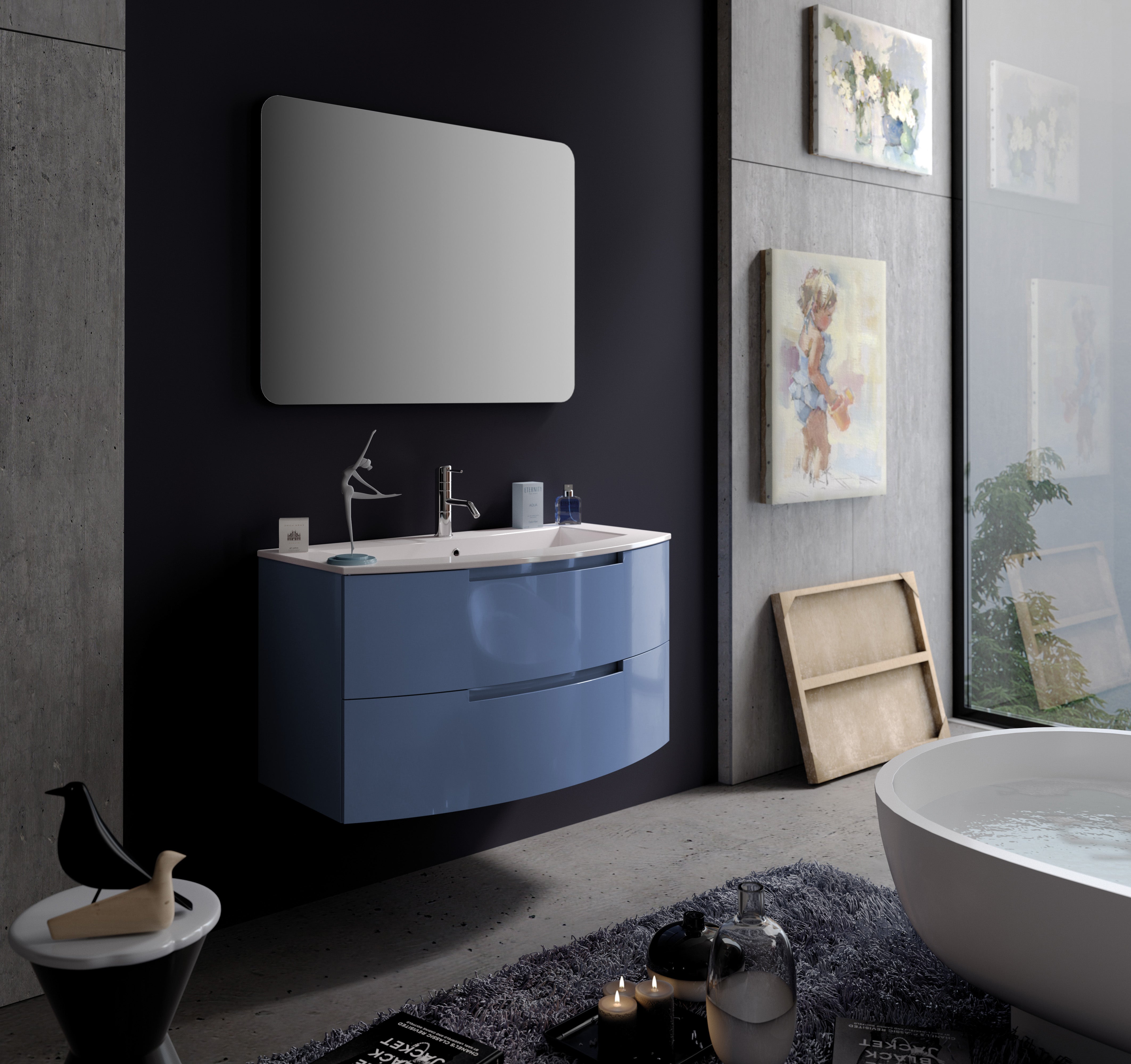 Latoscana 39" Oasi Modern Bathroom Vanity Kit