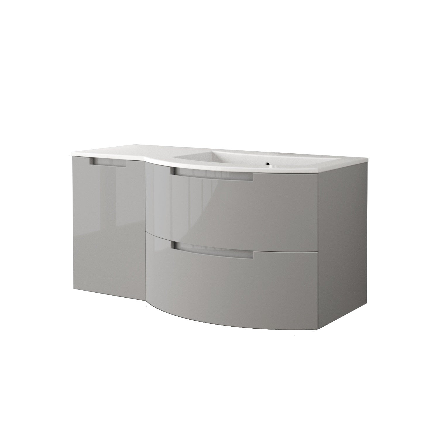 Latoscana 43" Oasi Modern Bathroom Vanity Kit With Left Side Cabinet