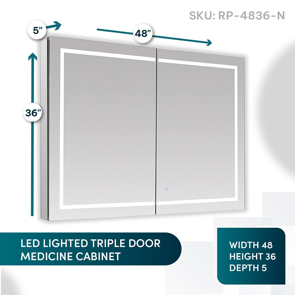 Aquadom - Royale Plus 48×36 LED Lighted Medicine Cabinet