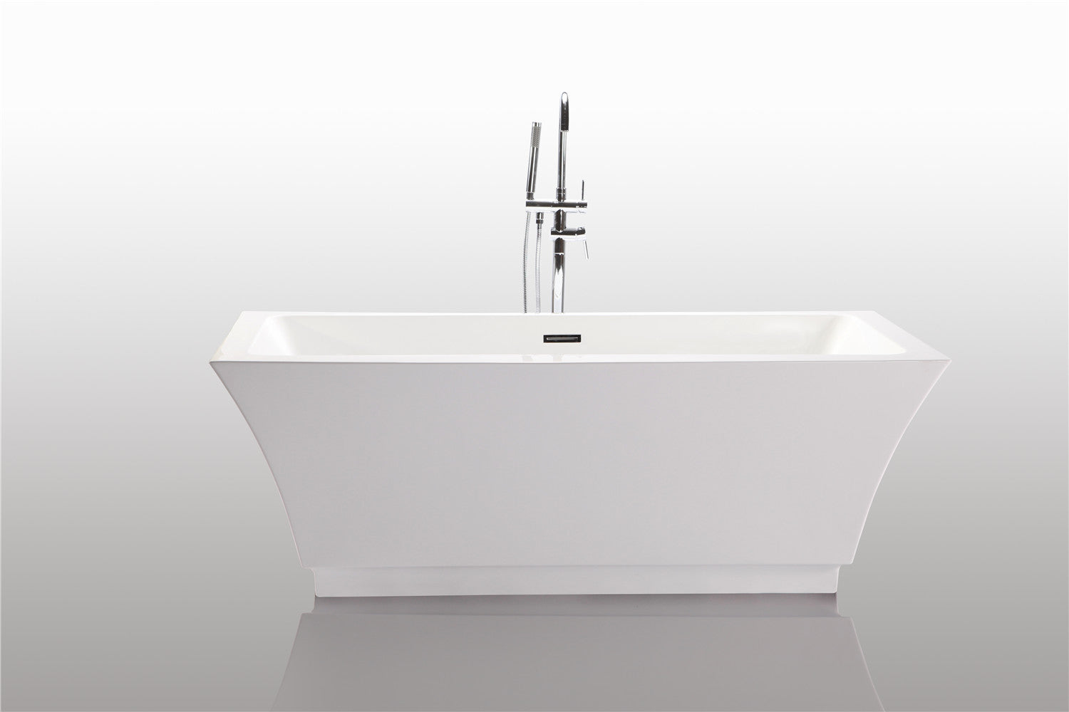 Legion Furniture - 67” White Acrylic Tub - No Faucet - WE6817