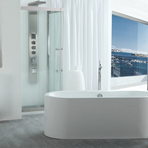 Legion Furniture - 66” White Acrylic Tub - No Faucet - WE6847