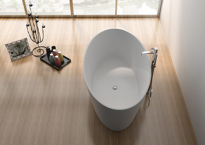 Legion Furniture - 63” White Matt Solid Surface Tub - No Faucet - WJ8617-W
